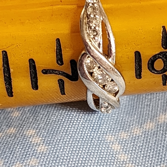 Kay Jewelers Sterling Silver Diamond Ring Size 6.5 - Picture 5 of 6